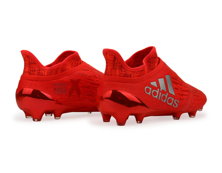 adidas Men's X 16+ PURECHAOS FG Solar Red/Metalic Silver