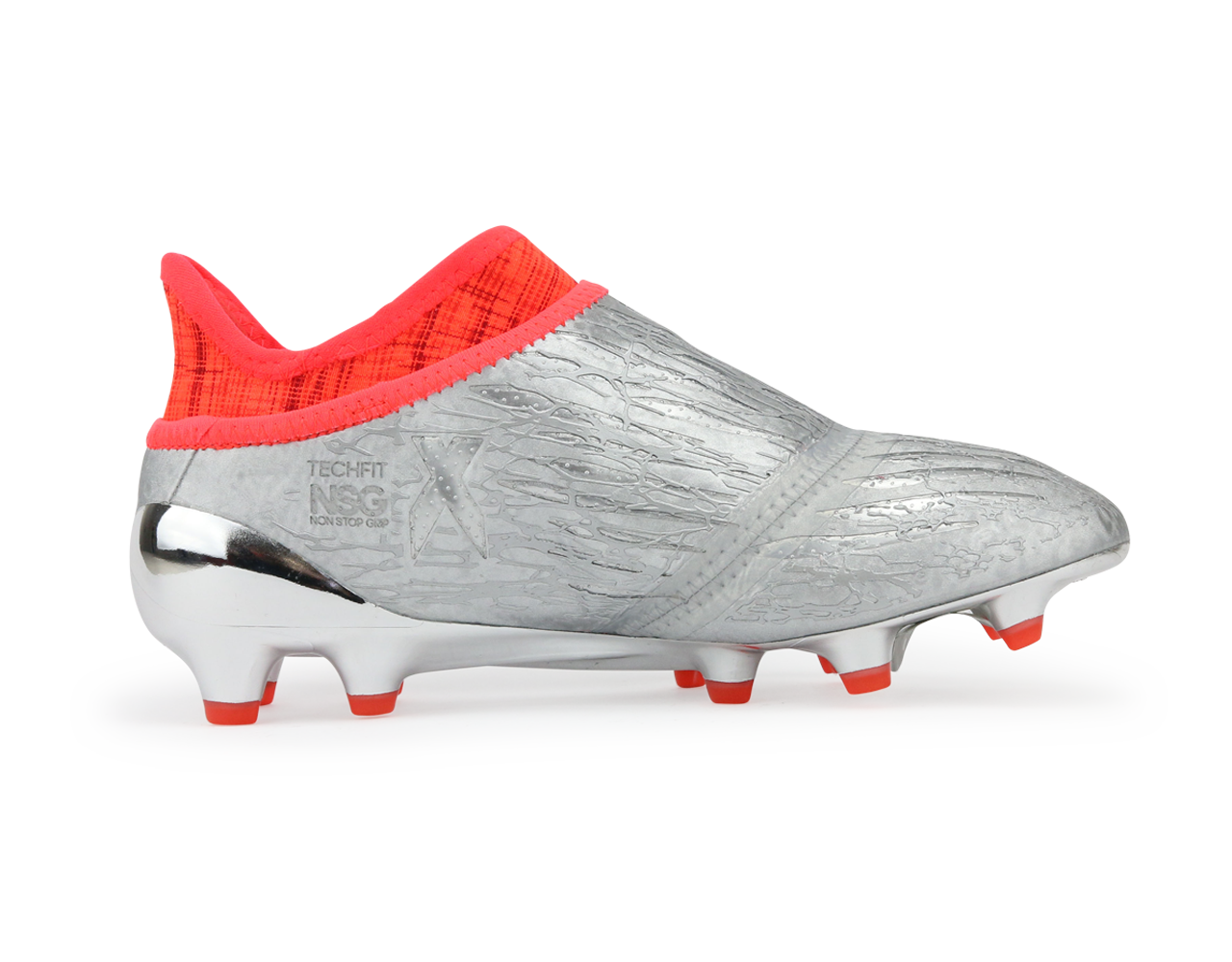 adidas Kids X 16+ Purechaos FG J Silver Metalic/Core Black/Solar Red