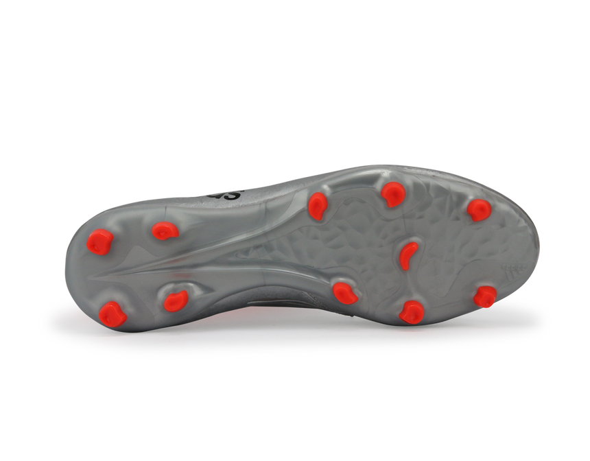 adidas Men's X 16.2 FG Silver Metallic/Black/Solar Red