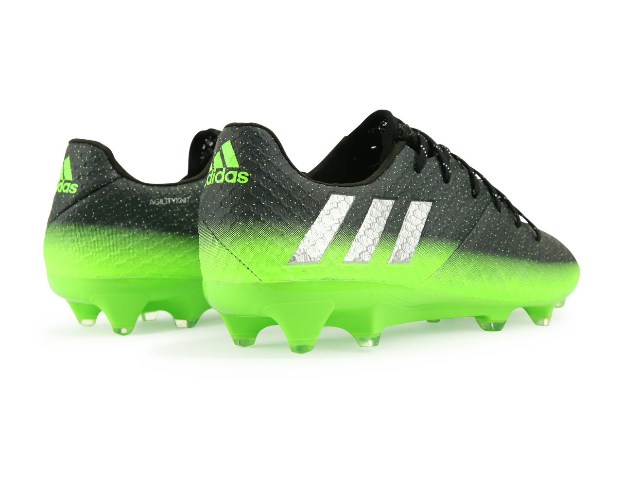 adidas Men's Messi 16.1 FG/AG Dark Grey/Silver Metallic/Solar Green