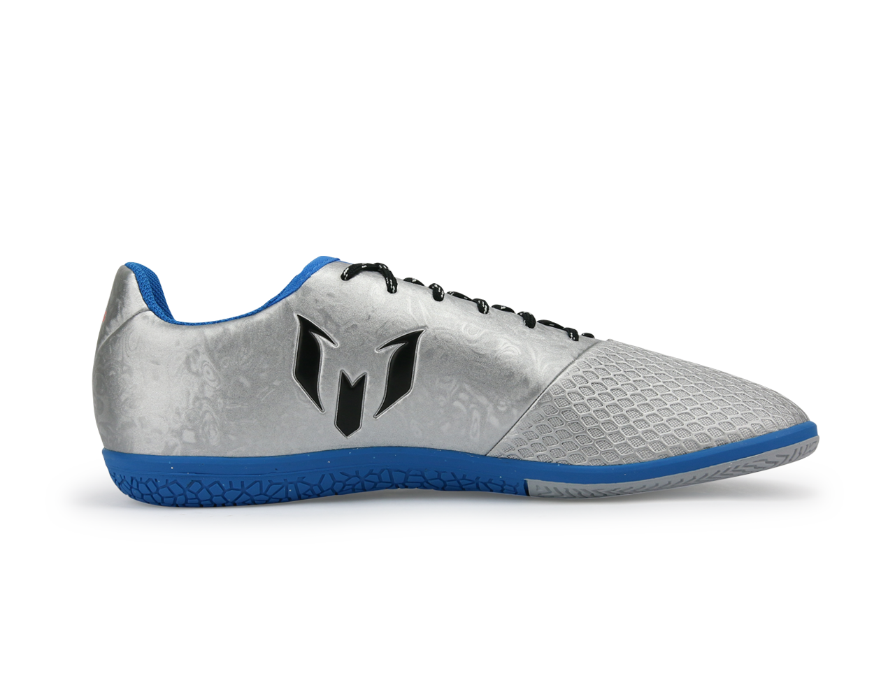 adidas Kids Messi 16.3 Indoor Soccer Shoes Silver Metalic/Core Black