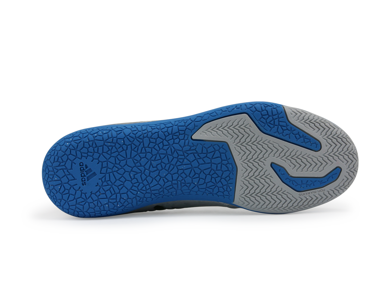 adidas Kids Messi 16.3 Indoor Soccer Shoes Silver Metalic/Core Black