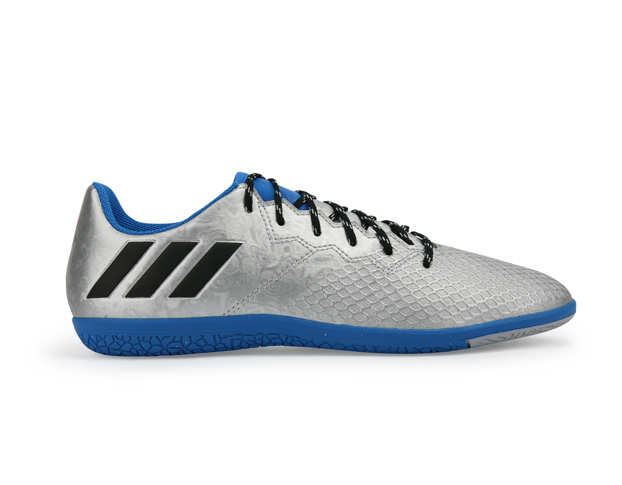 adidas Kids Messi 16.3 Indoor Soccer Shoes Silver Metalic/Core Black