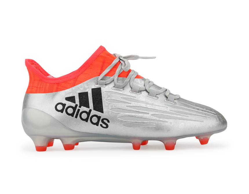 adidas Men's X 16.1 FG Silver Metalic/Core Black/Solar Red