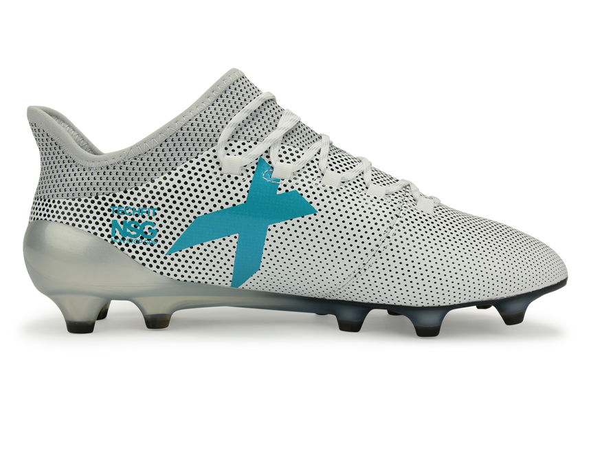 adidas Men's X 17.1 FG White/Energy Blue/Clear Grey