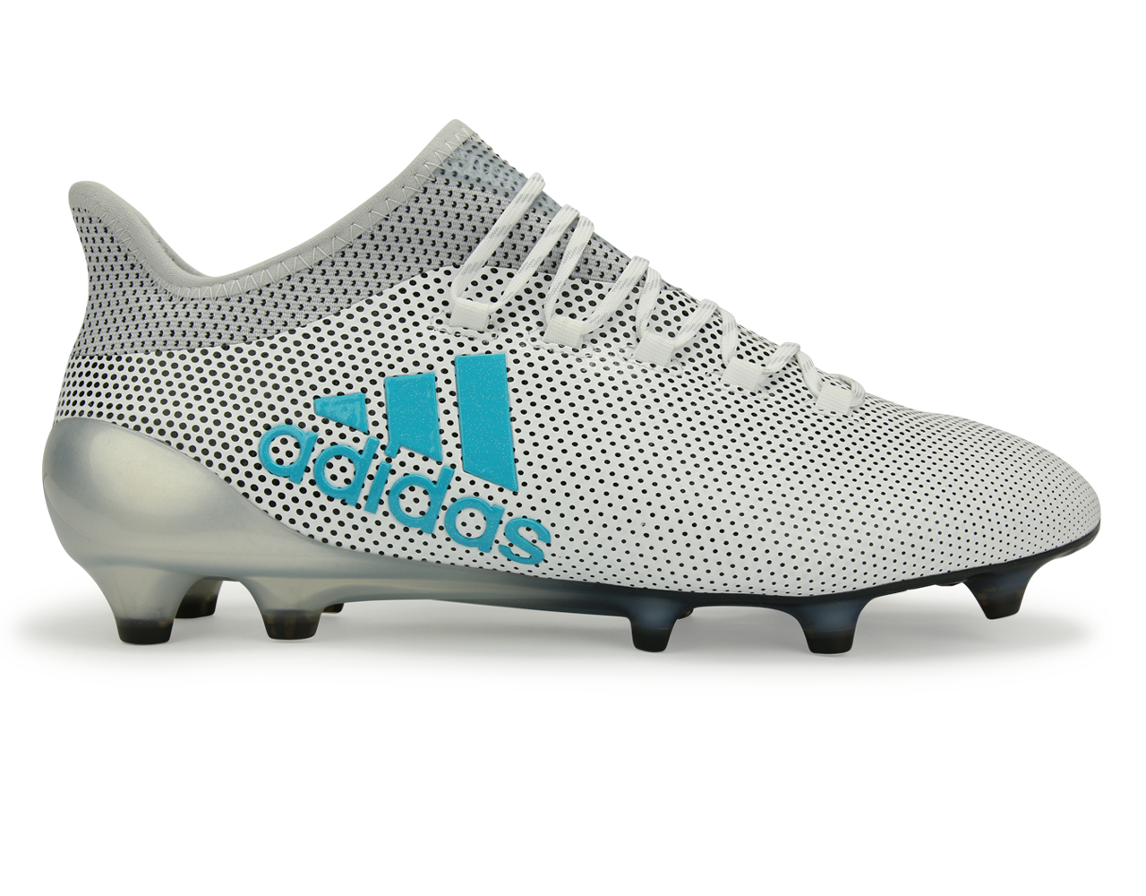 adidas Men's X 17.1 FG White/Energy Blue/Clear Grey