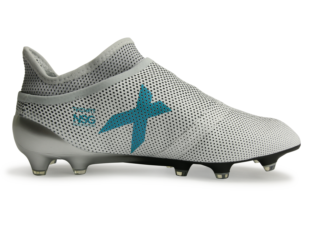 adidas Men's X 17+ Purespeed FG White/Energy Blue/Clear Grey