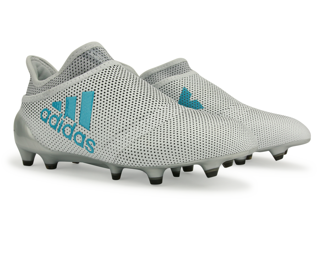 adidas Kids X 17+ PURESPEED FG White/Energy Blue/Clear Grey