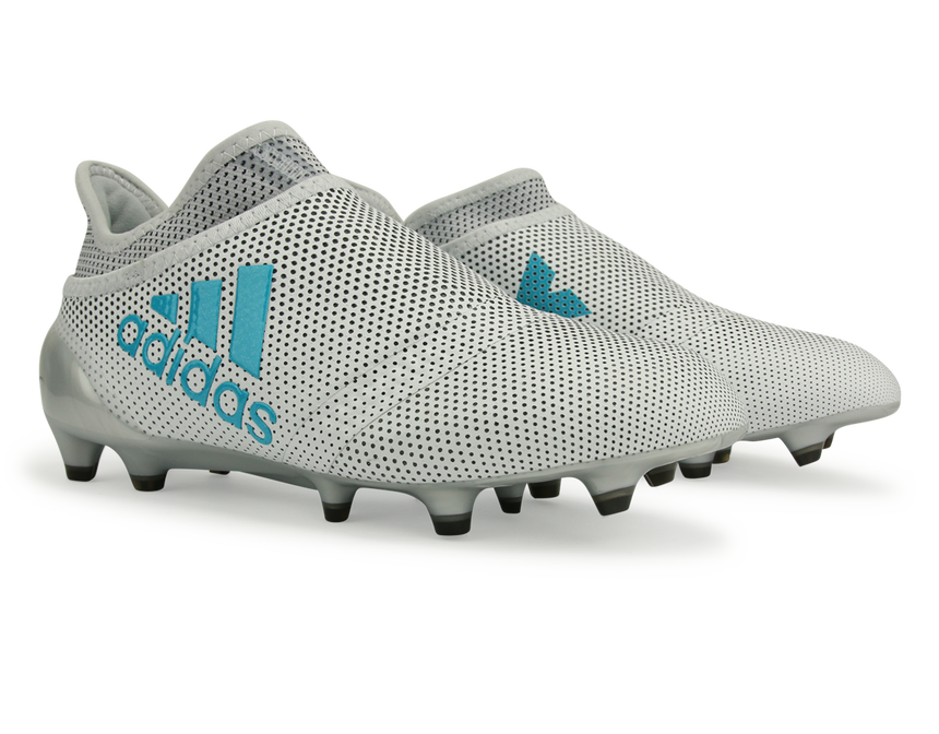 adidas Kids X 17+ PURESPEED FG White/Energy Blue/Clear Grey