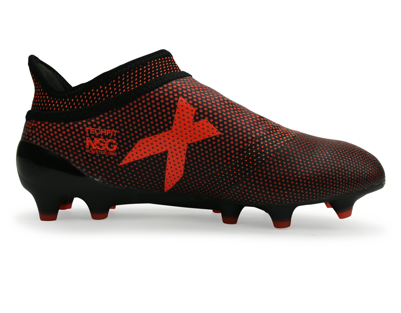 adidas Kids X 17+ Purespeed FG Core Black/Solar Red/Solar Orange