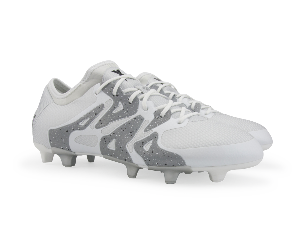 adidas Men's X 15.1 FG/AG White/Core Black/Silver Metallic