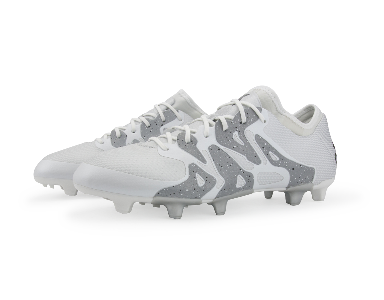 adidas Men's X 15.1 FG/AG White/Core Black/Silver Metallic