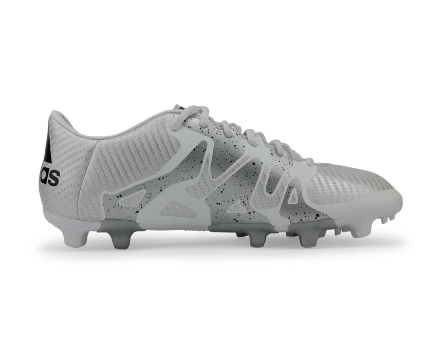 adidas Men's X 15.3 FG/AG White/Core Black/Silver Metallic