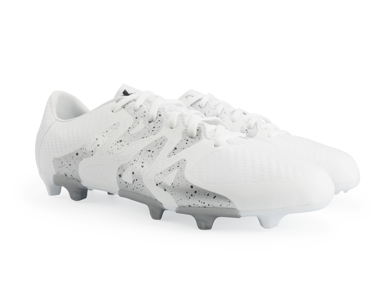 adidas Kids X 15.3 FG/AG White/Core Black/Silver Metallic