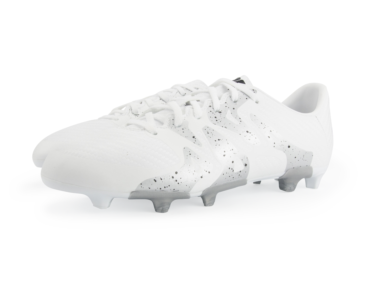 adidas Kids X 15.3 FG/AG White/Core Black/Silver Metallic