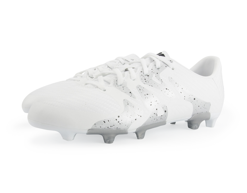 adidas Kids X 15.3 FG/AG White/Core Black/Silver Metallic
