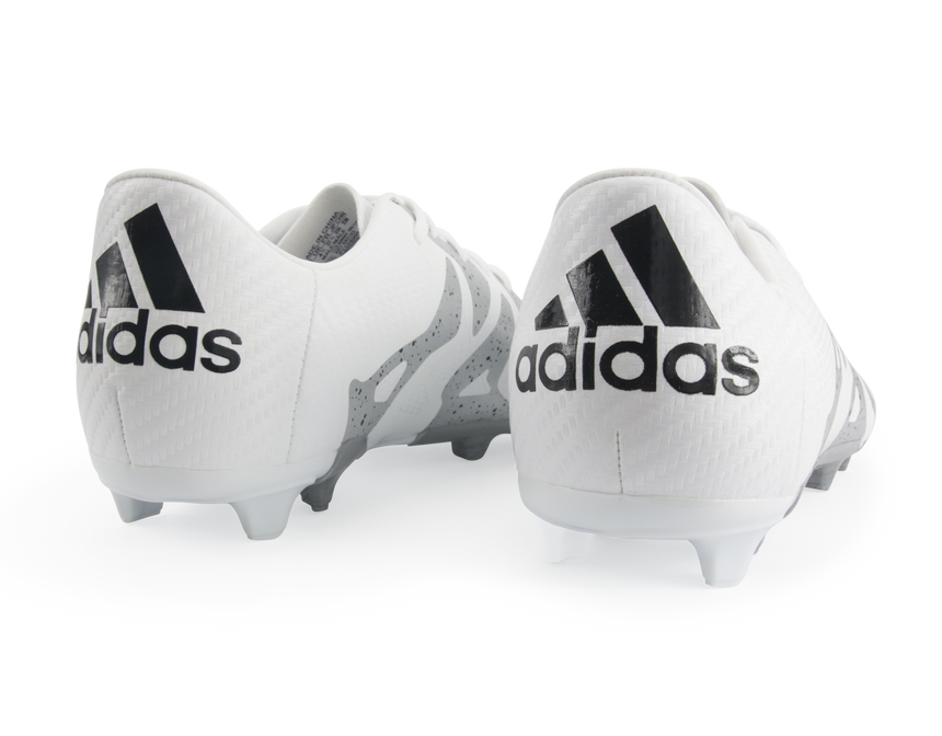 adidas Kids X 15.3 FG/AG White/Core Black/Silver Metallic