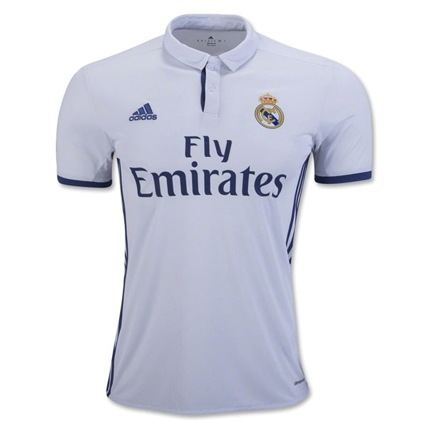 adidas Men's Real Madrid 16/17 Home Jersey Crystal White/Raw Purple