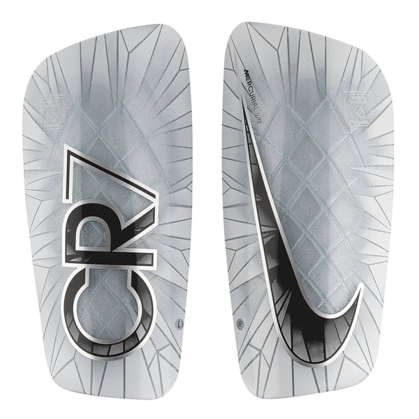 Nike Mercurial Lite CR7 Shin Guards White/Black/Blue Tint