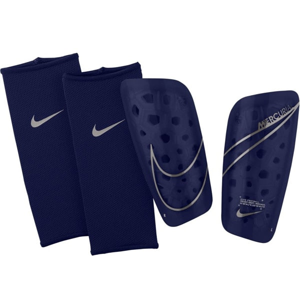 Nike Mercurial Lite Shin Guards Blue Void/ Metallic Silver