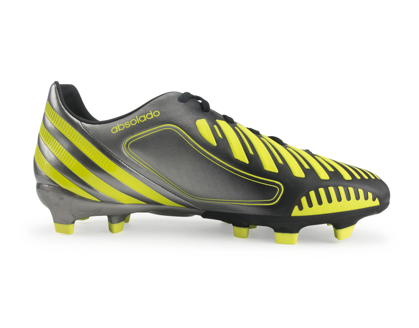 adidas Men's Predator Absolado LZ TRX FG Black/Neo Iron Metallic/Lab Lime