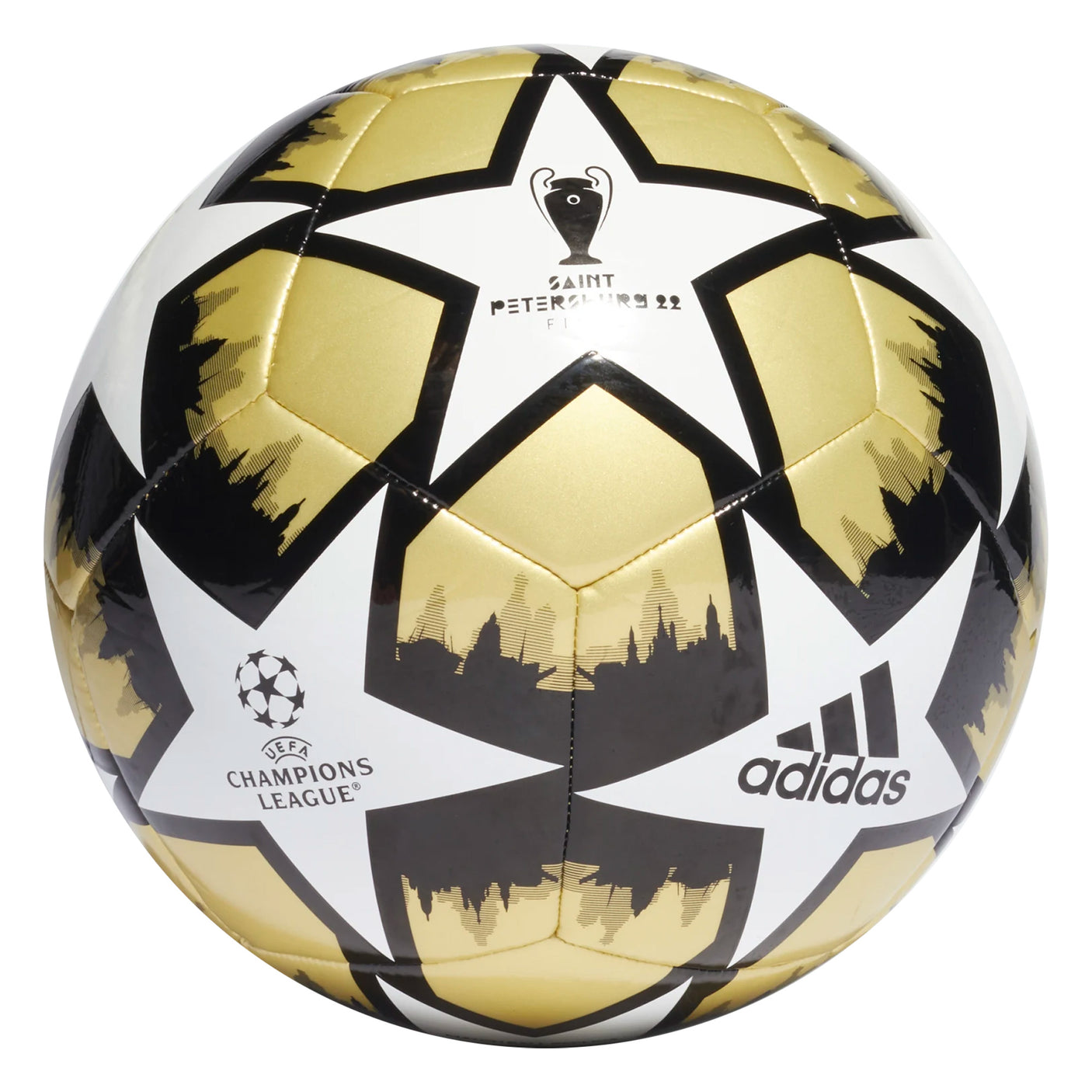 adidas Finale 22 UCL Club Ball Gold/White Front
