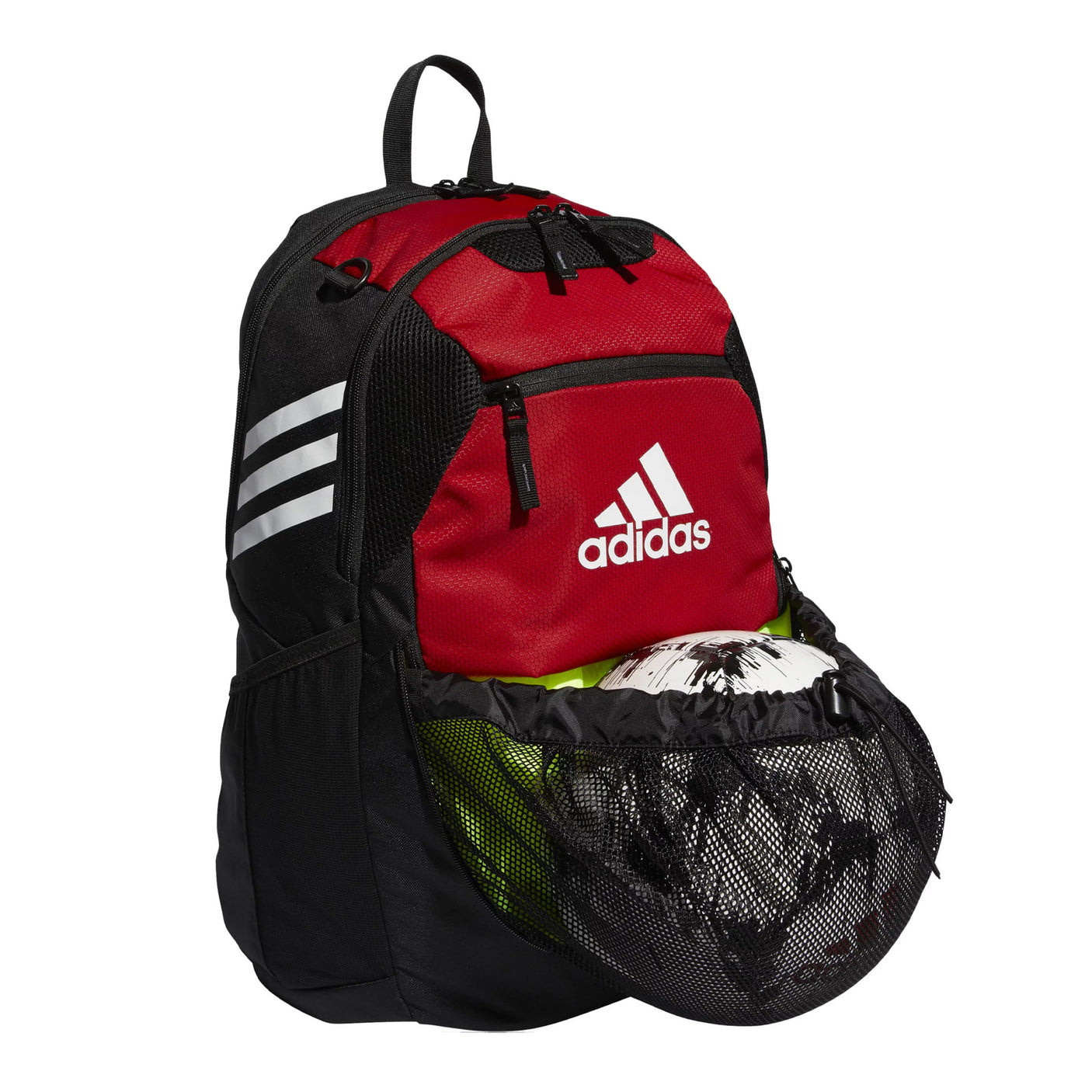 adidas Stadium III Backpack Red/White/Black Ball Holder