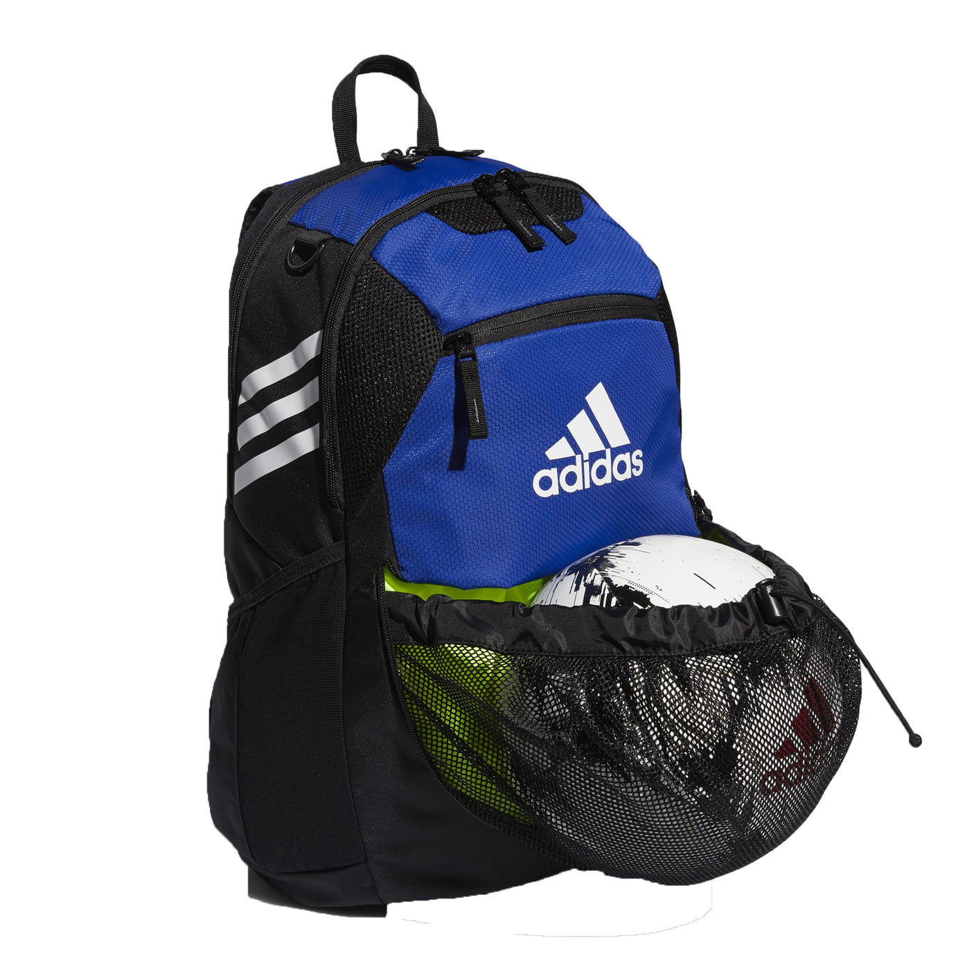 adidas Stadium III Backpack Royal/White Ball Holder