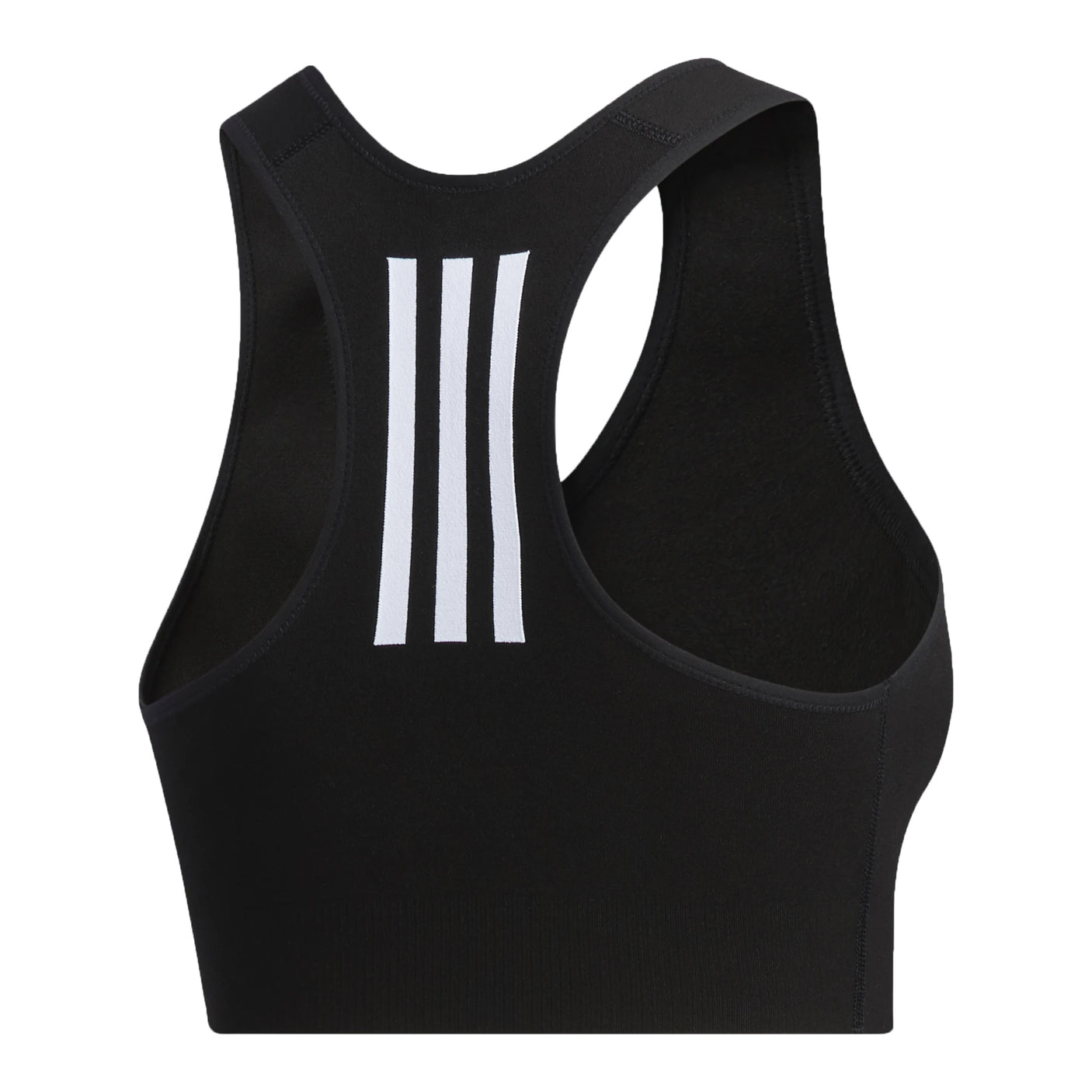 adidas Womens Primeknit Fine Sports Bra Black Back