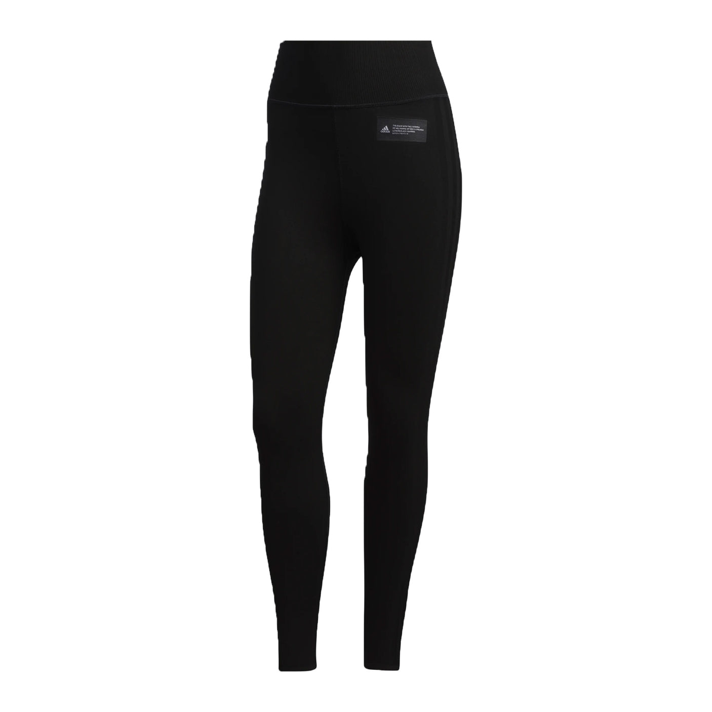 adidas Womens Primeknit Fine Training Tights Black/White Front