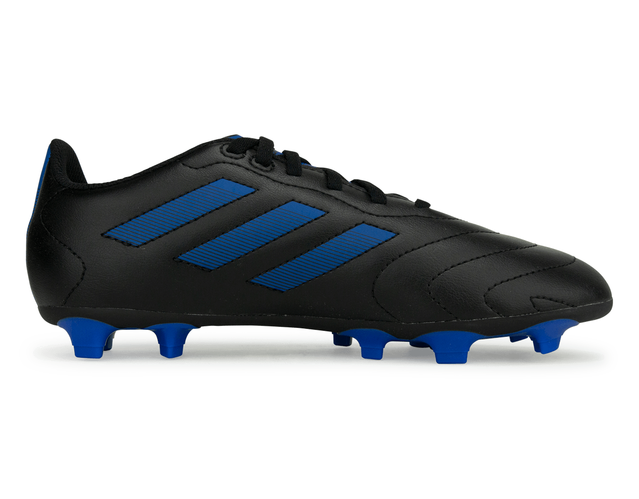adidas Kids Goletto VIII FG Black/Royal Blue Side