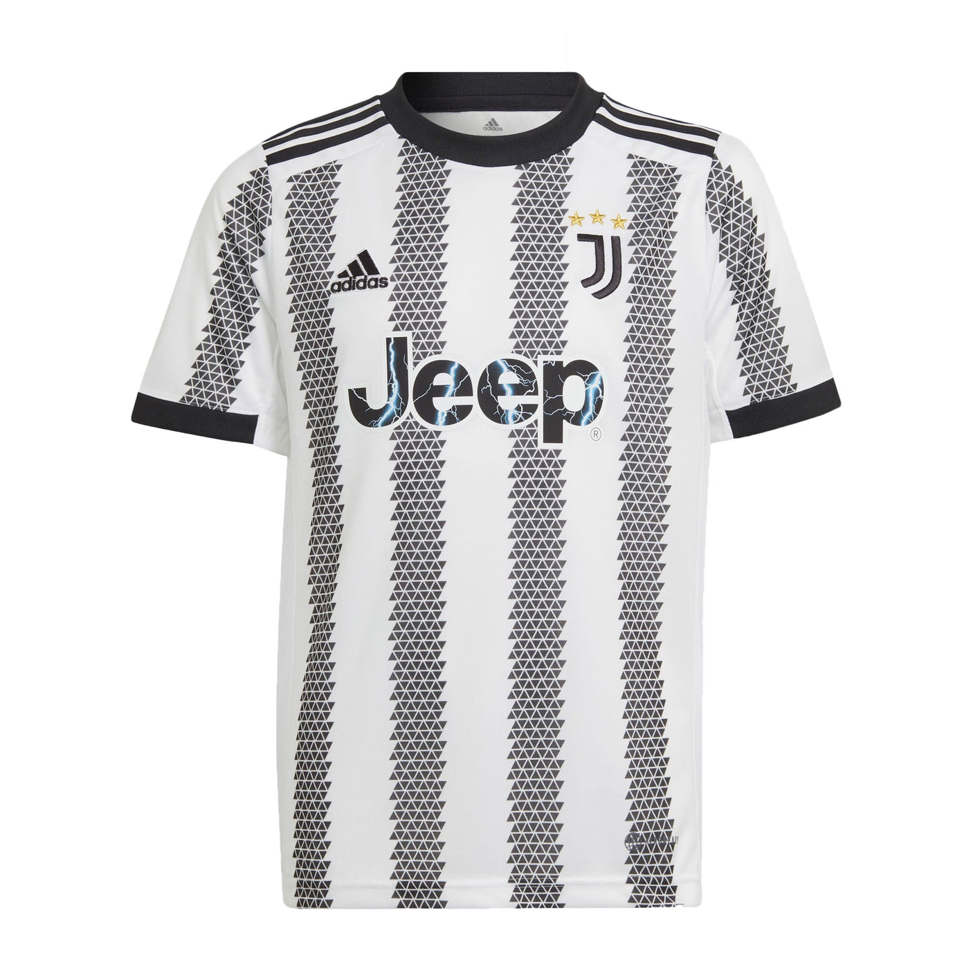 adidas Kids Juventus 2022/23 Home Jersey White/Black Front