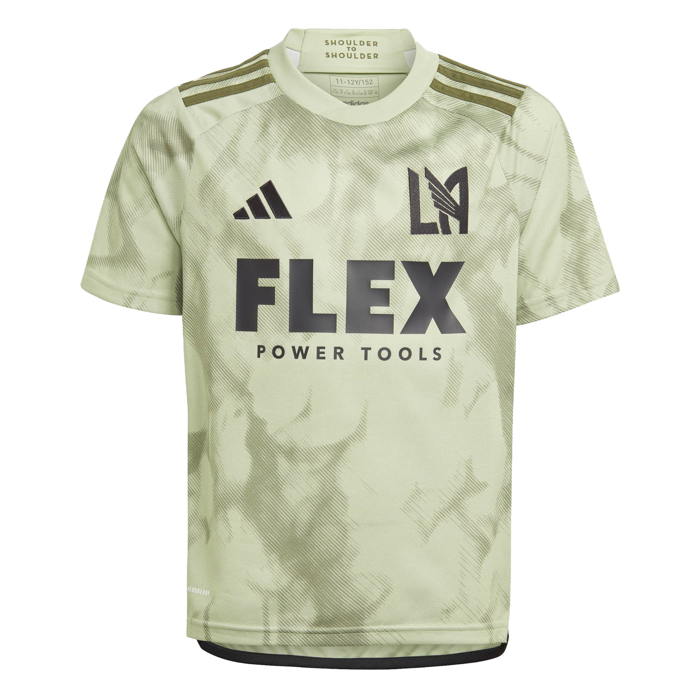 adidas Kids LAFC 2023/24 Away Jersey Lime/Green Front