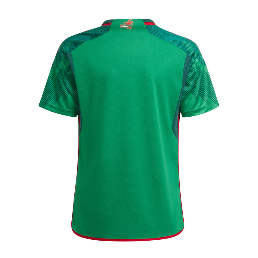adidas Kids Mexico 2022 Home Jersey Vivid Green/Green Back