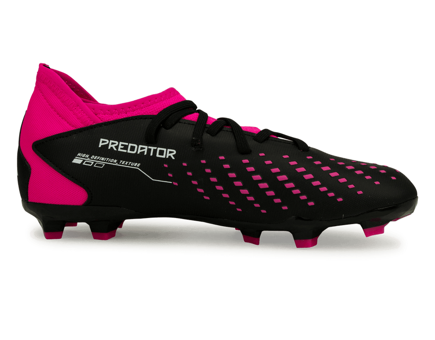 adidas Kids Predator Accuracy.3 FG Black/Pink Side