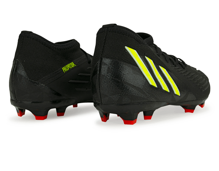 adidas Kids Predator Edge.1 FG Black/Solar Yellow Rear