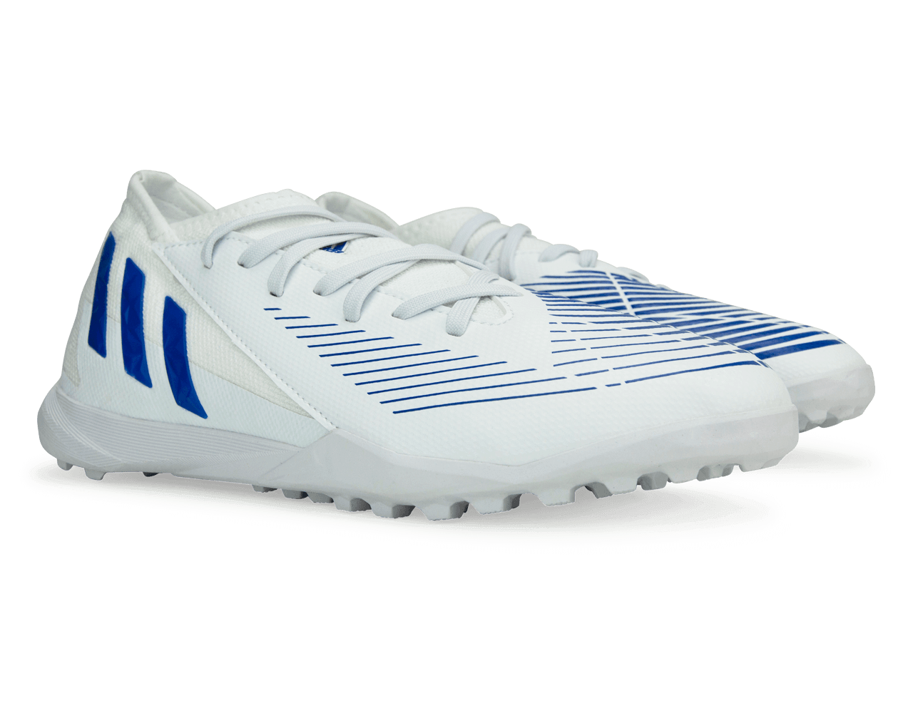 adidas Kids Predator Edge.3 TF White/Hi-Res Blue Sole