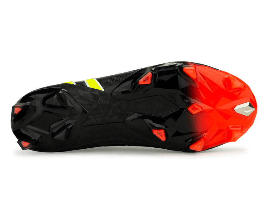 adidas Men's Predator Edge+ FG Black/Solar Yellow Sole