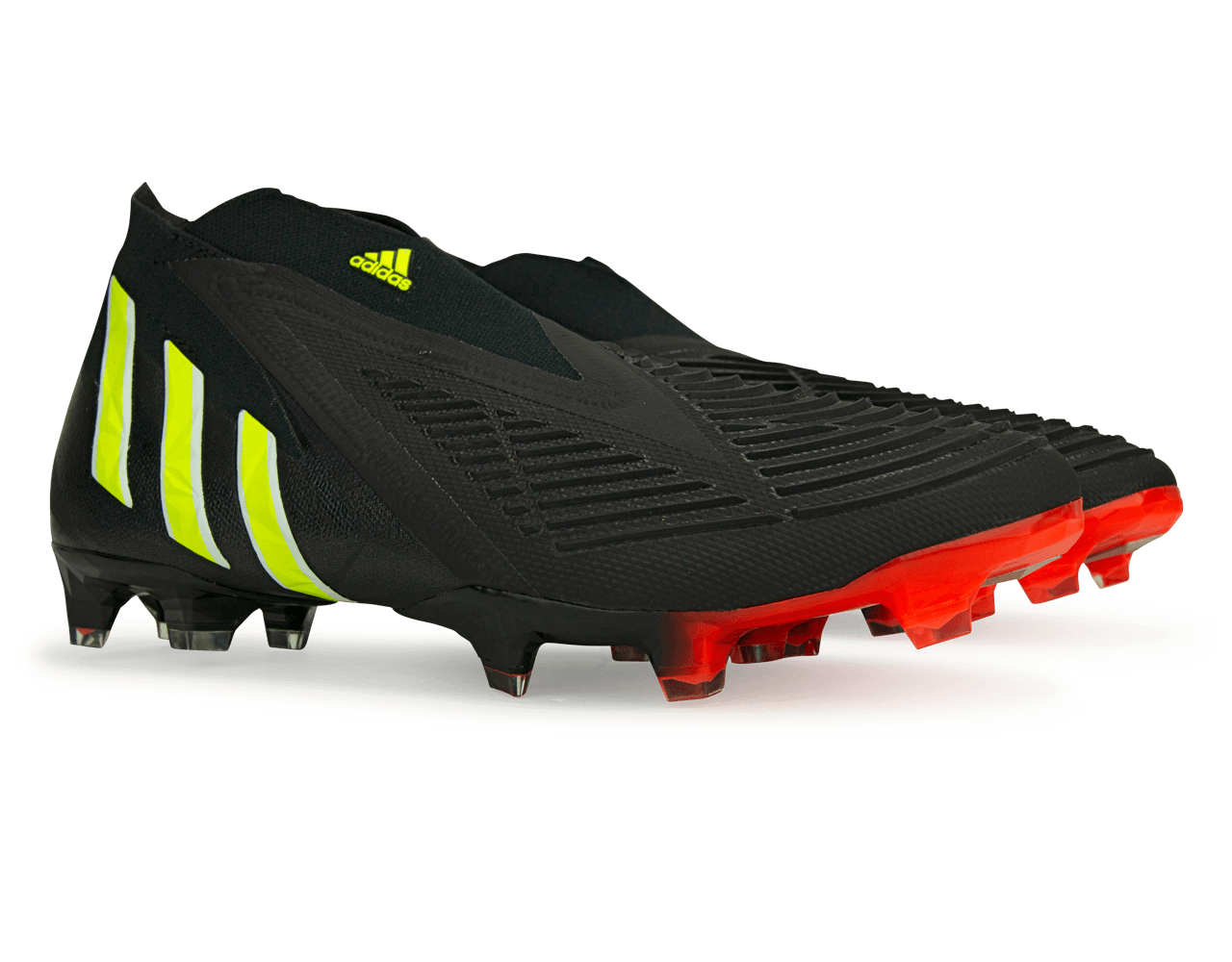 adidas Men's Predator Edge+ FG Black/Solar Yellow Together