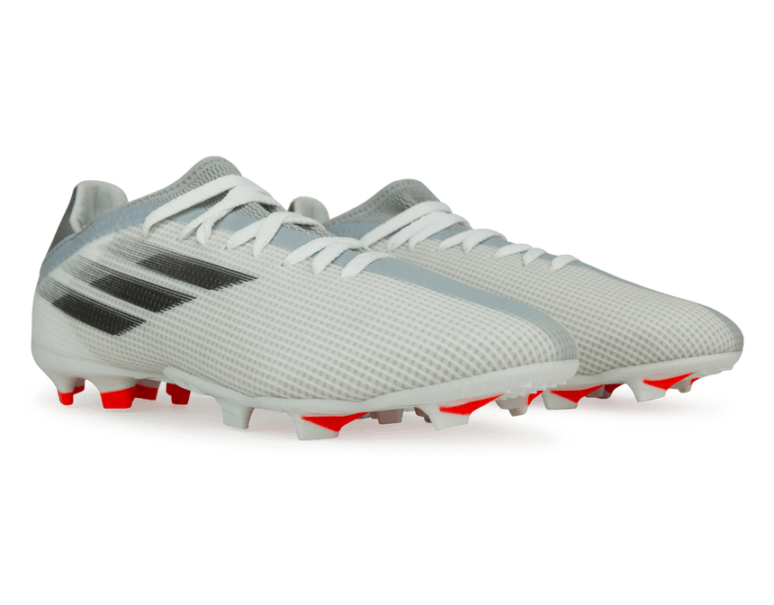 adidas Kids X Speedflow.3 FG White/Iron Together