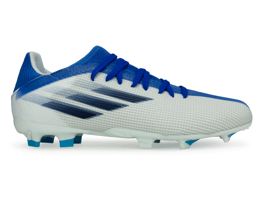 adidas Kids X Speedflow.3 FG White/Navy/Sky Blue Front