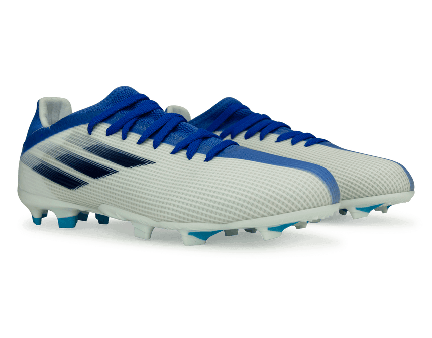 adidas Kids X Speedflow.3 FG White/Navy/Sky Blue Together