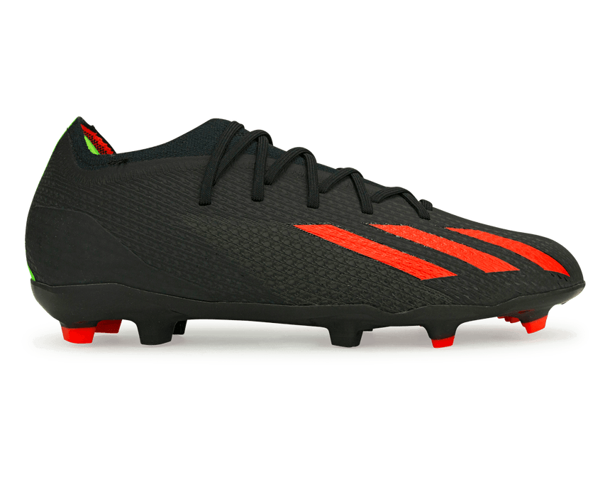 adidas Kids X SpeedPortal.1 FG Black/Solar Red Front