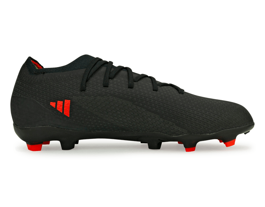 adidas Kids X SpeedPortal.1 FG Black/Solar Red Side