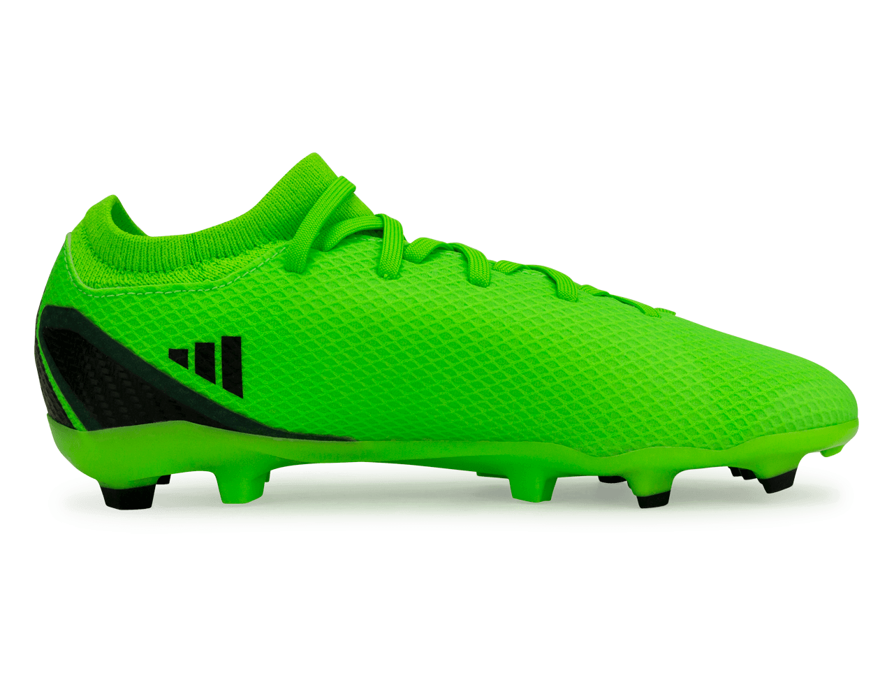 adidas Kids X SpeedPortal.3 FG Solar Green/Black Side