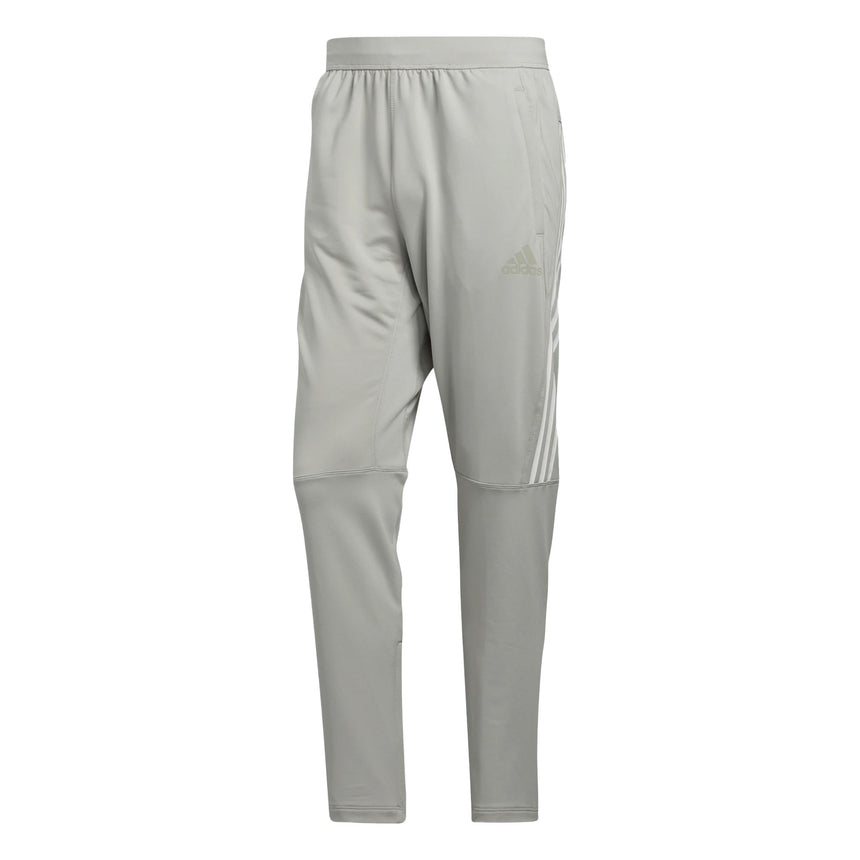 adidas Men's Aeroready 3-Stripes Cold Weather Knit Pants Metal Grey Front