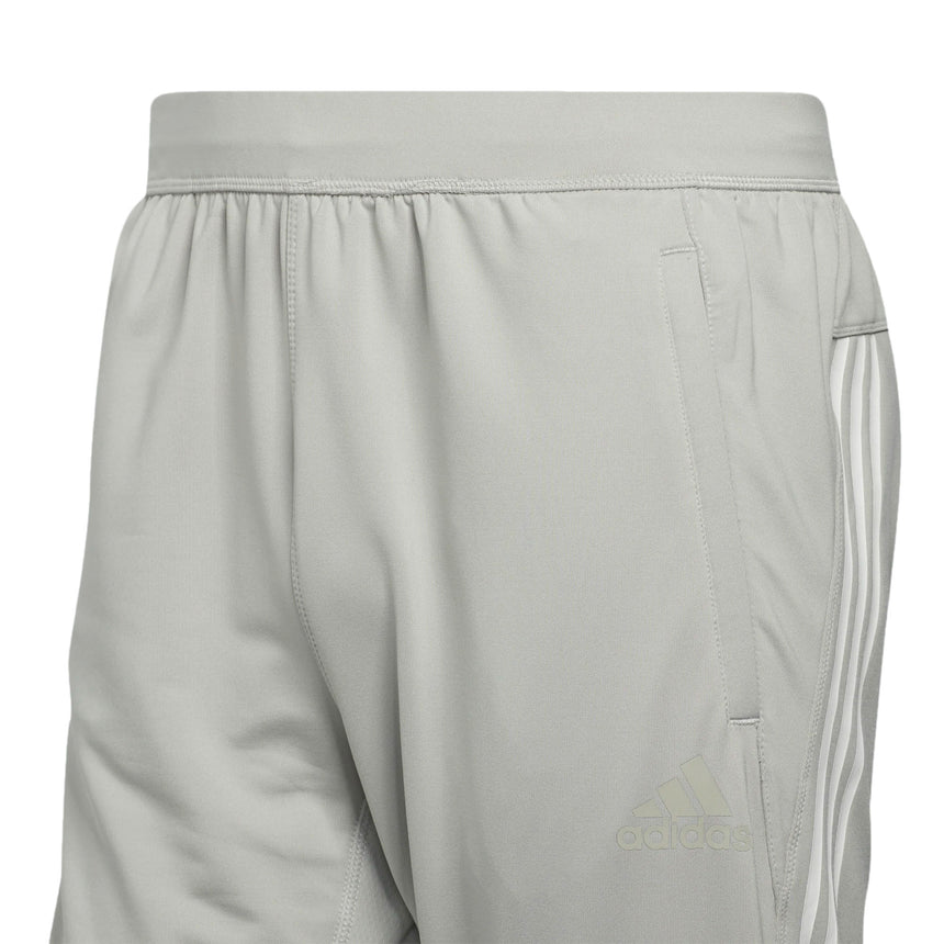 adidas Men's Aeroready 3-Stripes Cold Weather Knit Pants Metal Grey Logo
