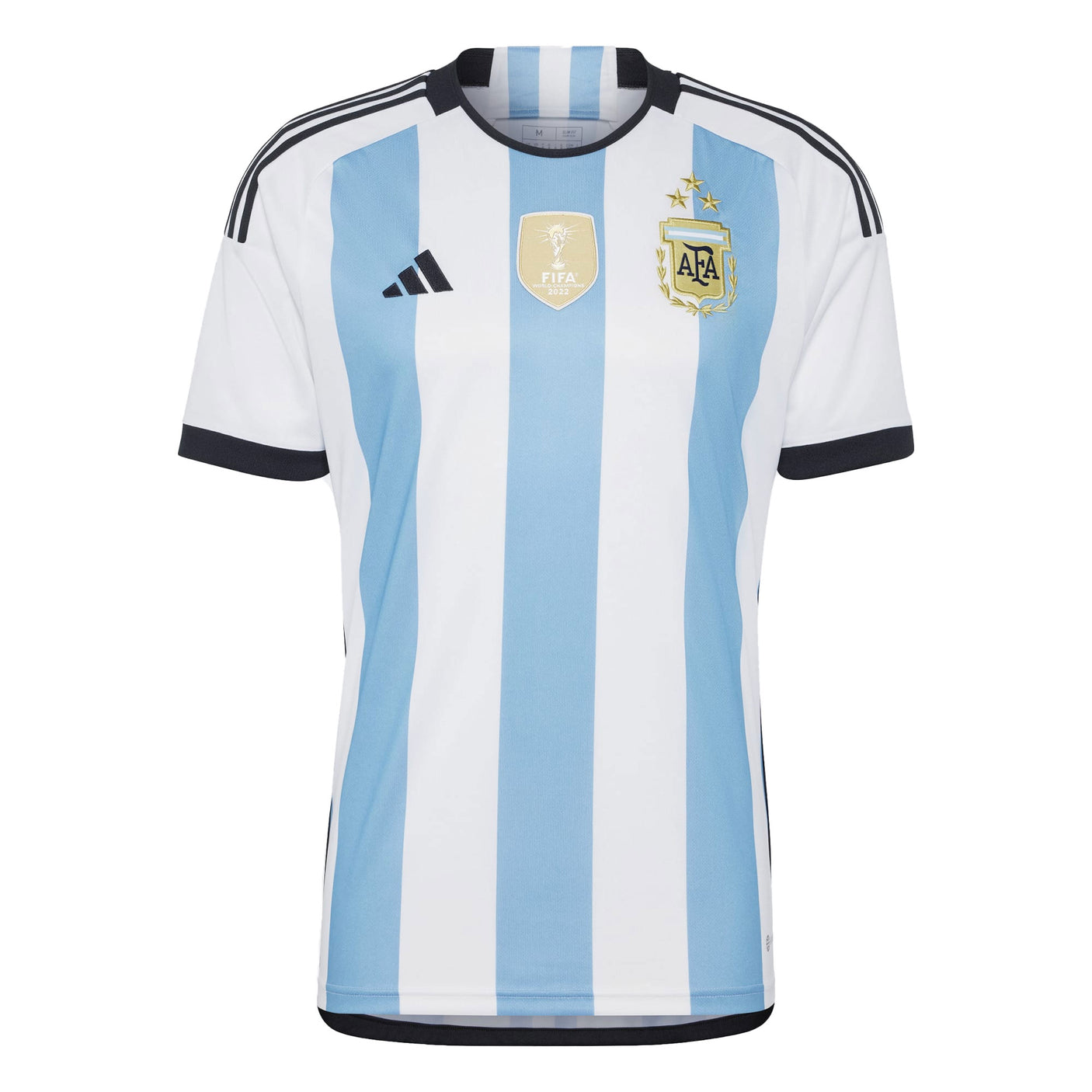 adidas Men's Argentina 2022 Winners Home Jersey White/Blue Front
