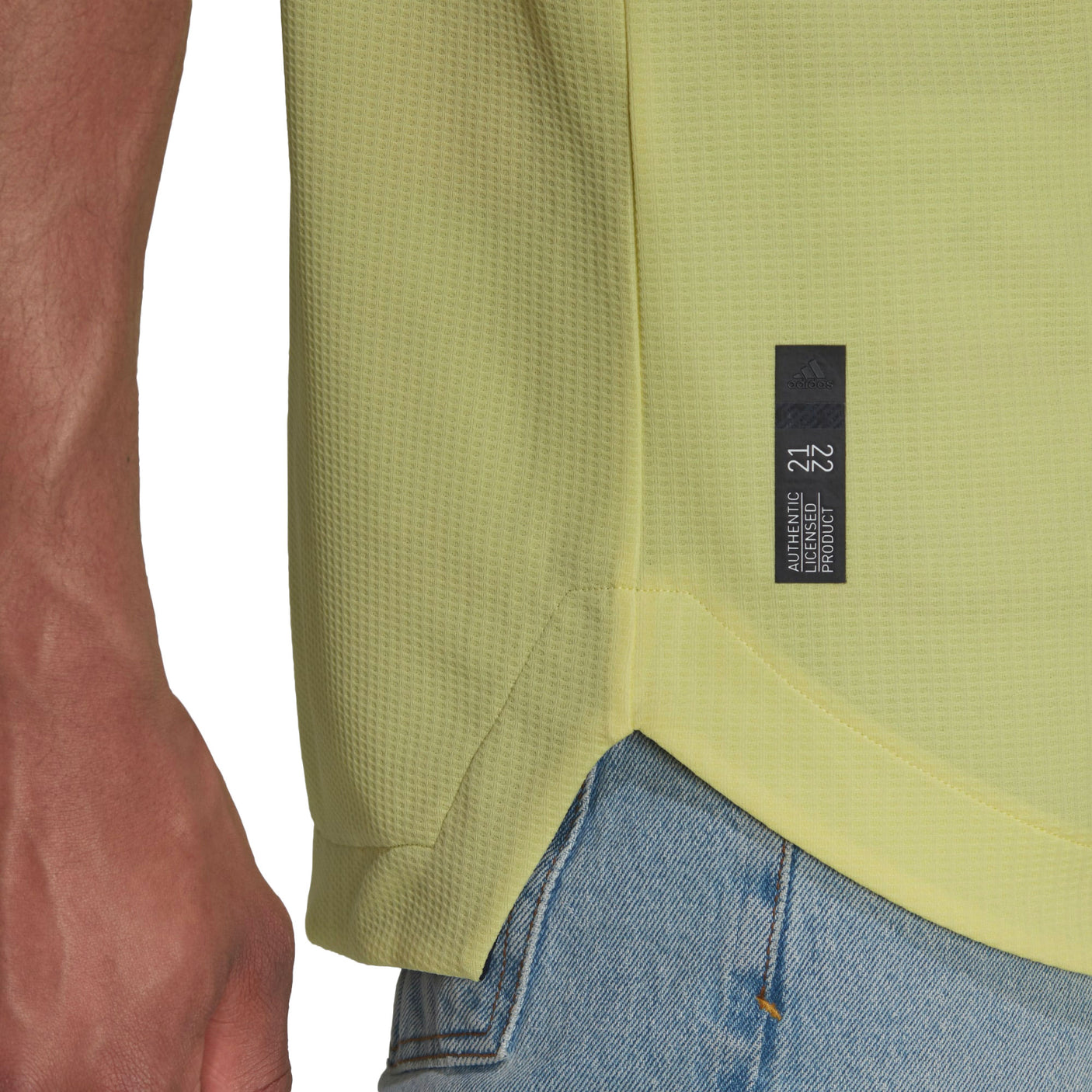 adidas Men's Arsenal 2021/22 Authentic Away Jersey Pearl Citrine Authentic Tag