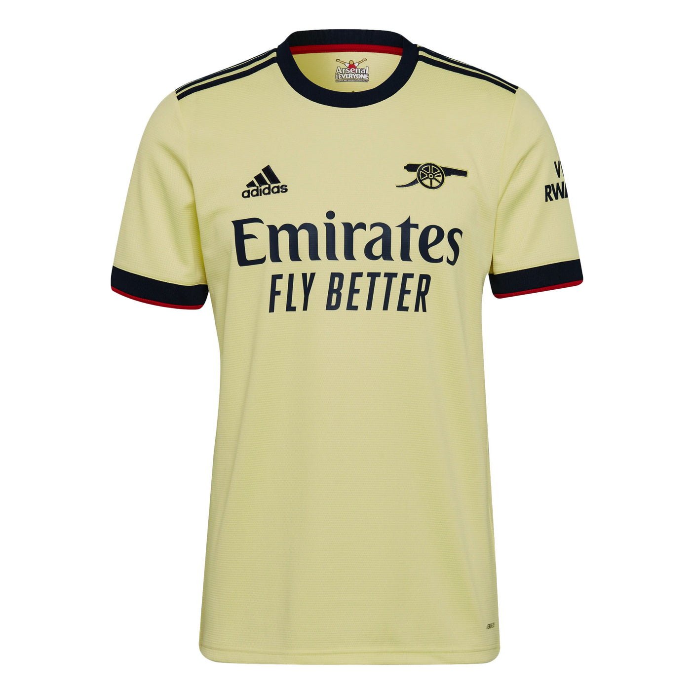 adidas Men's Arsenal 2021/22 Away Jersey Pearl Citrine Front